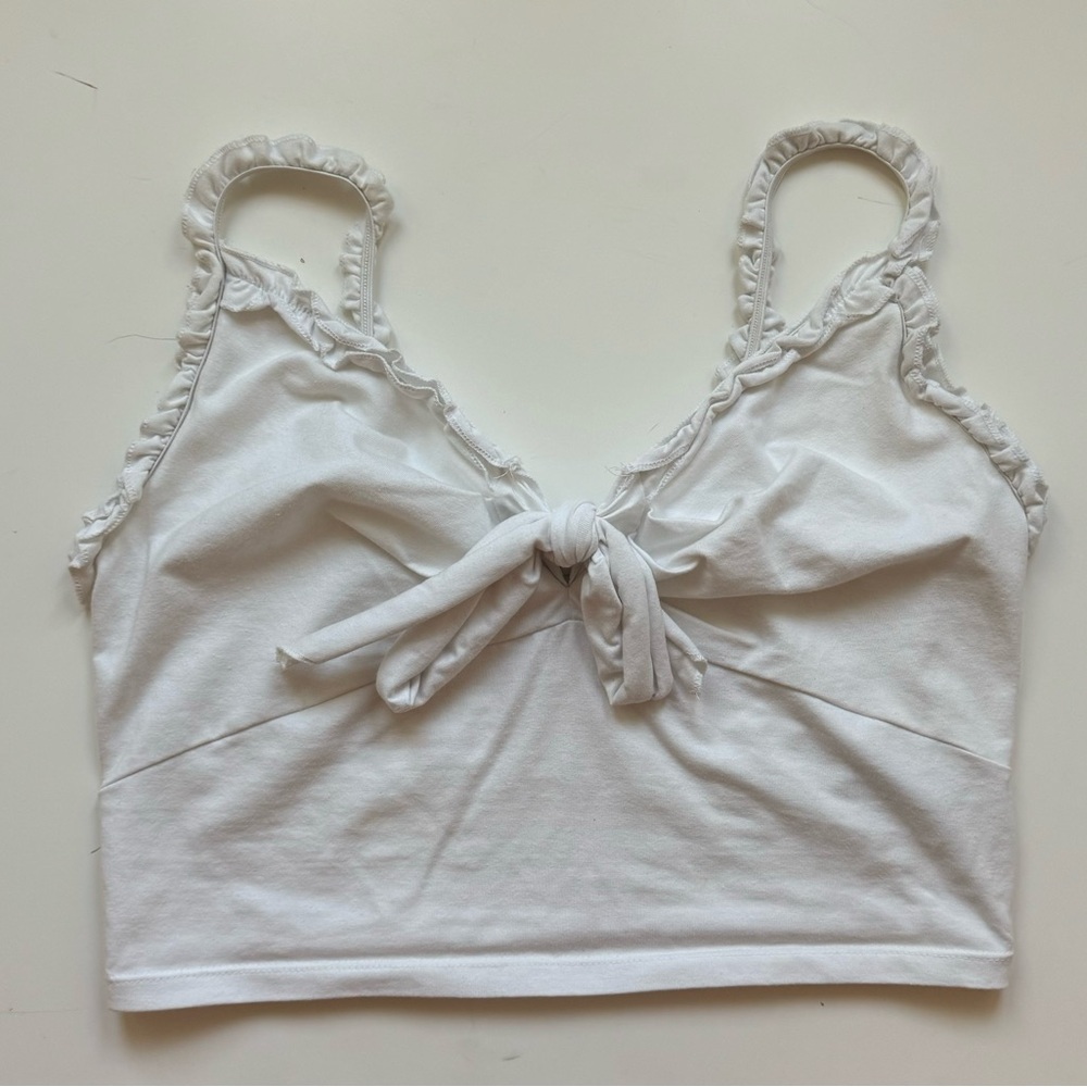 tank top with tie in front